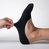 Sorrento organic cotton no-show socks with anti-slip heel grip