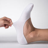 Sorrento organic cotton no-show socks with anti-slip heel grip