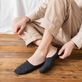 Sorrento organic cotton no-show socks with anti-slip heel grip