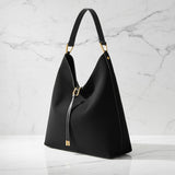 Soft Suede Hobo Bag - Slouchy Drawstring Shoulder Purse for Women