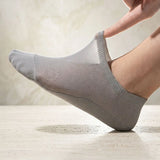 Anti-Slip No-Show Socks - Breathable Cotton Sole Invisible Socks