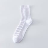 Hampton ribbed organic cotton crew socks with breathable stay-put fit