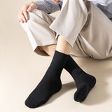 Hampton ribbed organic cotton crew socks with breathable stay-put fit