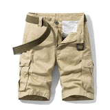 Men's Cotton Cargo Shorts - Loose Fit Multi-Pocket Summer Shorts