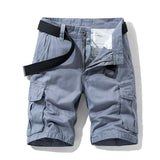 Men's Cotton Cargo Shorts - Loose Fit Multi-Pocket Summer Shorts