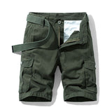 Men's Cotton Cargo Shorts - Loose Fit Multi-Pocket Summer Shorts