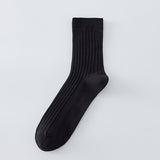 Hampton ribbed organic cotton crew socks with breathable stay-put fit