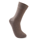 Hampton ribbed organic cotton crew socks with breathable stay-put fit