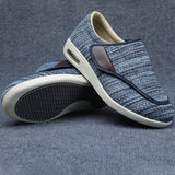 Wide Fit Orthopedic Walking Shoes - Adjustable Comfort Sneakers