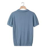 Men's 100% Cotton Polo Shirt - Breathable Classic Fit Summer Polo