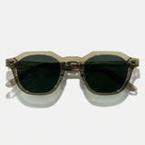 Lightweight geometric TR90 sunglasses with UV400 lenses