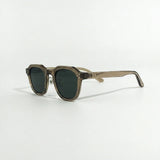 Lightweight geometric TR90 sunglasses with UV400 lenses