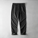 Men's Cotton Linen Wide Leg Pants - Lightweight Drawstring Summer Trousers