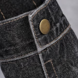 Lightweight denim slip-on mules with backless loafer design