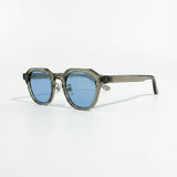 Lightweight geometric TR90 sunglasses with UV400 lenses