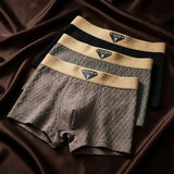 Men's Organic Cotton Waffle Boxer Briefs - Breathable Trunk Sets