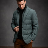 Falkner tailored white duck down blazer jacket