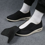 Wide Fit Orthopedic Walking Shoes - Adjustable Comfort Sneakers