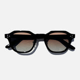 Lightweight geometric TR90 sunglasses with UV400 lenses