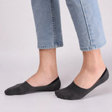 Sorrento organic cotton no-show socks with anti-slip heel grip