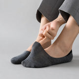 Sorrento organic cotton no-show socks with anti-slip heel grip