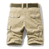 Men's Cotton Cargo Shorts - Loose Fit Multi-Pocket Summer Shorts