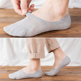 Sorrento organic cotton no-show socks with anti-slip heel grip
