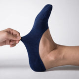 Sorrento organic cotton no-show socks with anti-slip heel grip