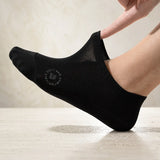 Anti-Slip No-Show Socks - Breathable Cotton Sole Invisible Socks