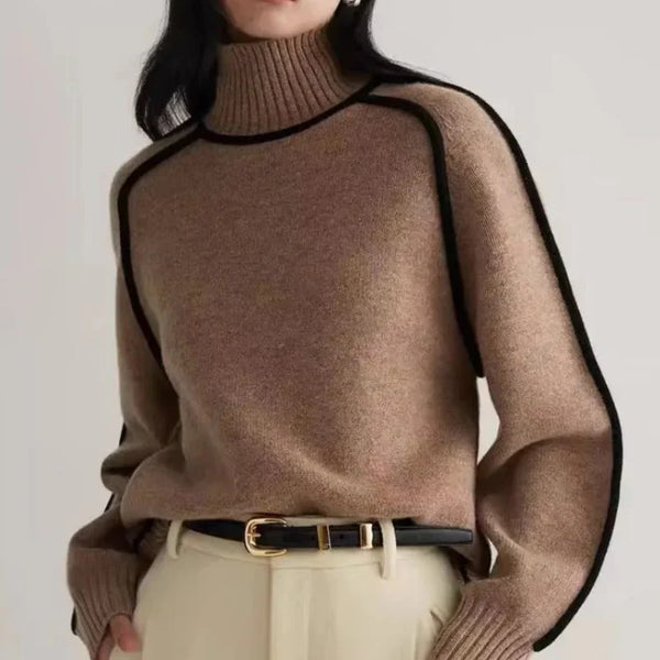 Aria Snug Wool Turtleneck Sweater