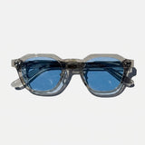 Lightweight geometric TR90 sunglasses with UV400 lenses