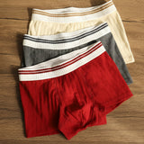 Men's Organic Cotton Boxer Briefs - Breathable Ribbed Trunks