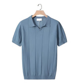 Men's 100% Cotton Polo Shirt - Breathable Classic Fit Summer Polo