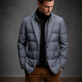 Falkner tailored white duck down blazer jacket