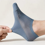 Anti-Slip No-Show Socks - Breathable Cotton Sole Invisible Socks
