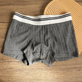 Men's Organic Cotton Boxer Briefs - Breathable Ribbed Trunks