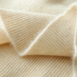 Elara 100 percent cashmere crossover collar wrap sweater