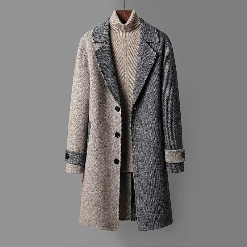 Barclay Two-Tone Wool Coat