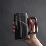 Nordic Walnut Glass Mug