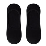 Portofino men's organic cotton no-show socks with anti-slip heel
