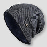 Ribbed Wool Beanie - Warm Stretch Knit Winter Hat
