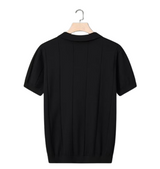 Men's 100% Cotton Polo Shirt - Breathable Classic Fit Summer Polo