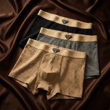 Men's Organic Cotton Waffle Boxer Briefs - Breathable Trunk Sets