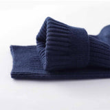 Hampton ribbed organic cotton crew socks with breathable stay-put fit