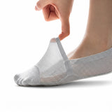 Invisible no-show socks with breathable mesh and anti-slip grip