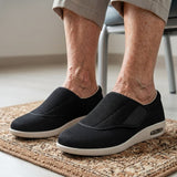 Wide Fit Orthopedic Walking Shoes - Adjustable Comfort Sneakers