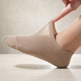 Anti-Slip No-Show Socks - Breathable Cotton Sole Invisible Socks