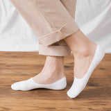 Sorrento organic cotton no-show socks with anti-slip heel grip
