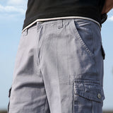 Men's Cotton Cargo Shorts - Loose Fit Multi-Pocket Summer Shorts